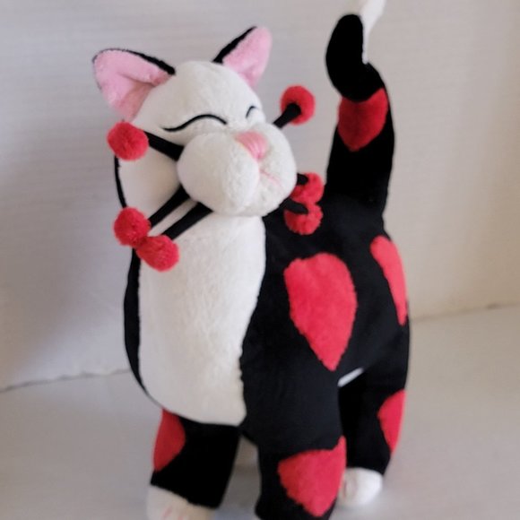 2001 Whimsiclay Art Plush by Amy Lacombe Red Heart Love Feline Cat Kitty 14" - Picture 11 of 14
